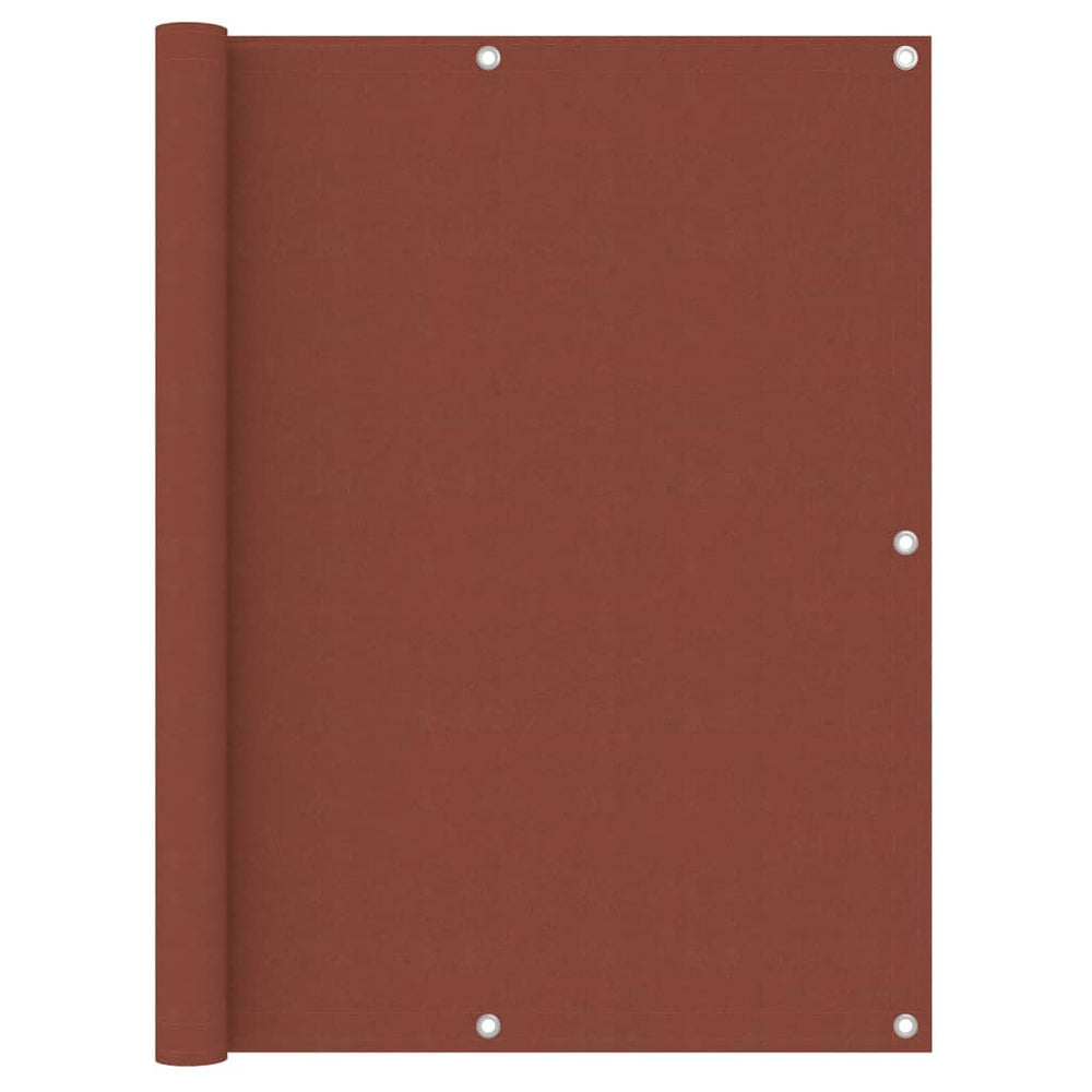 vidaXL Balcony Privacy Screen Terracotta Red 120x300 cm Oxford Fabric