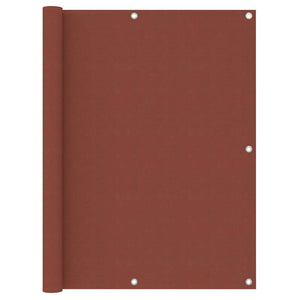 vidaXL Brise-vue de balcon rouge terre cuite 120x300 cm tissu Oxford