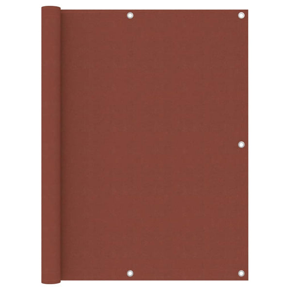 Balkon-Sichtschutz Terrakotta-Rot 120x500 cm Oxford-Gewebe