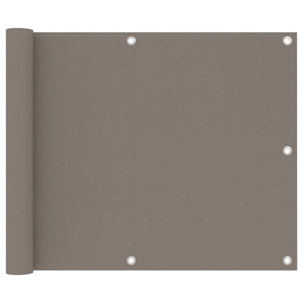 Balkon-Sichtschutz Taupe 75x300 cm Oxford-Gewebe