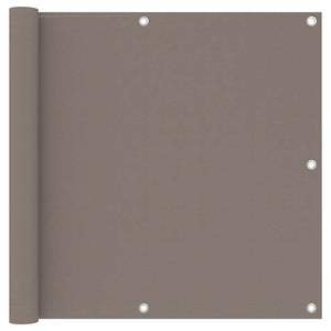 Balkon-Sichtschutz Taupe 90x300 cm Oxford-Gewebe