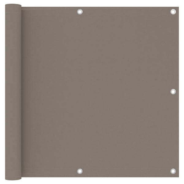 Balkon-Sichtschutz Taupe 90x400 cm Oxford-Gewebe