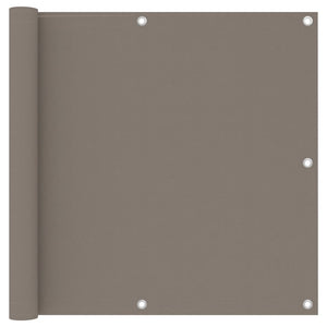 Balkon-Sichtschutz Taupe 90x500 cm Oxford-Gewebe