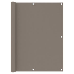 Balkon-Sichtschutz Taupe 120x400 cm Oxford-Gewebe