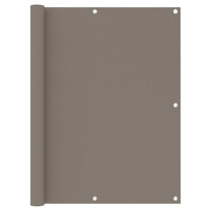 Balkon-Sichtschutz Taupe 120x500 cm Oxford-Gewebe