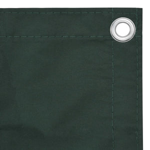 vidaXL Brise-vue de balcon vert foncé 75x400 cm tissu Oxford
