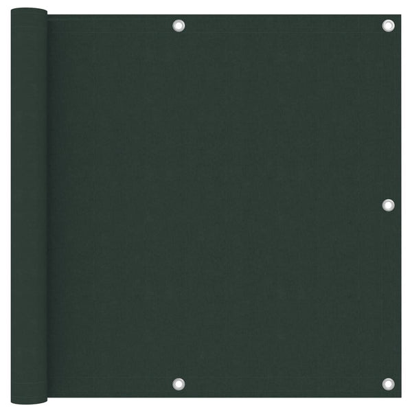 vidaXL Brise-vue de balcon vert foncé 90x300 cm en tissu Oxford
