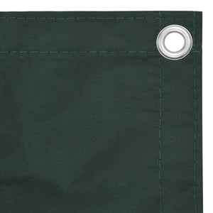 vidaXL Brise-vue de balcon vert foncé 90x300 cm en tissu Oxford