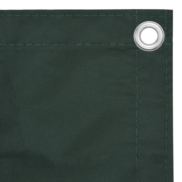 vidaXL Brise-vue de balcon vert foncé 90x300 cm en tissu Oxford