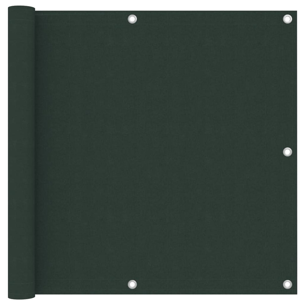 vidaXL Balcony Privacy Screen Dark Green 90x500 cm Oxford Fabric