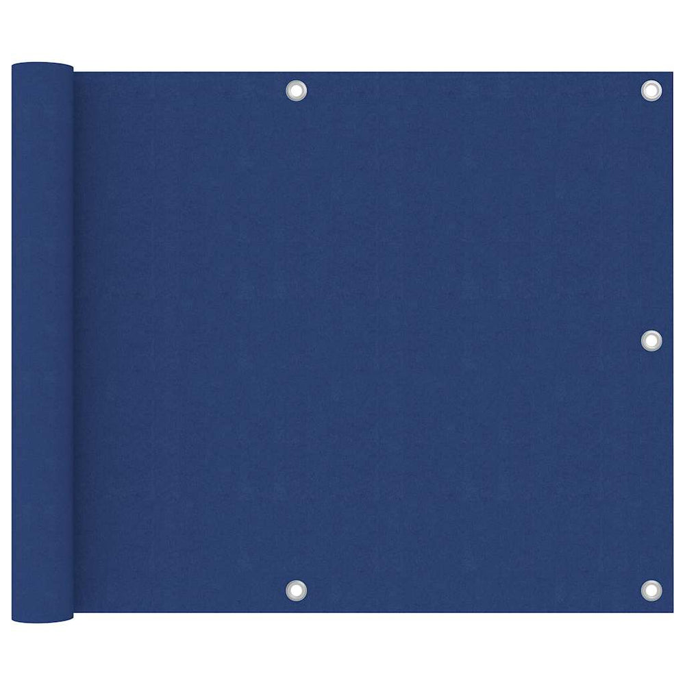 vidaXL Balcony Privacy Screen Blue 75x400 cm Oxford Fabric