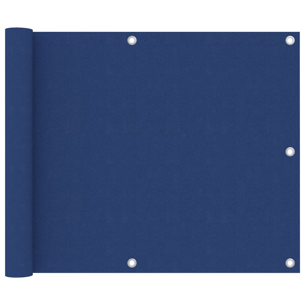 vidaXL Balcony Privacy Screen Blue 75x500 cm Oxford Fabric