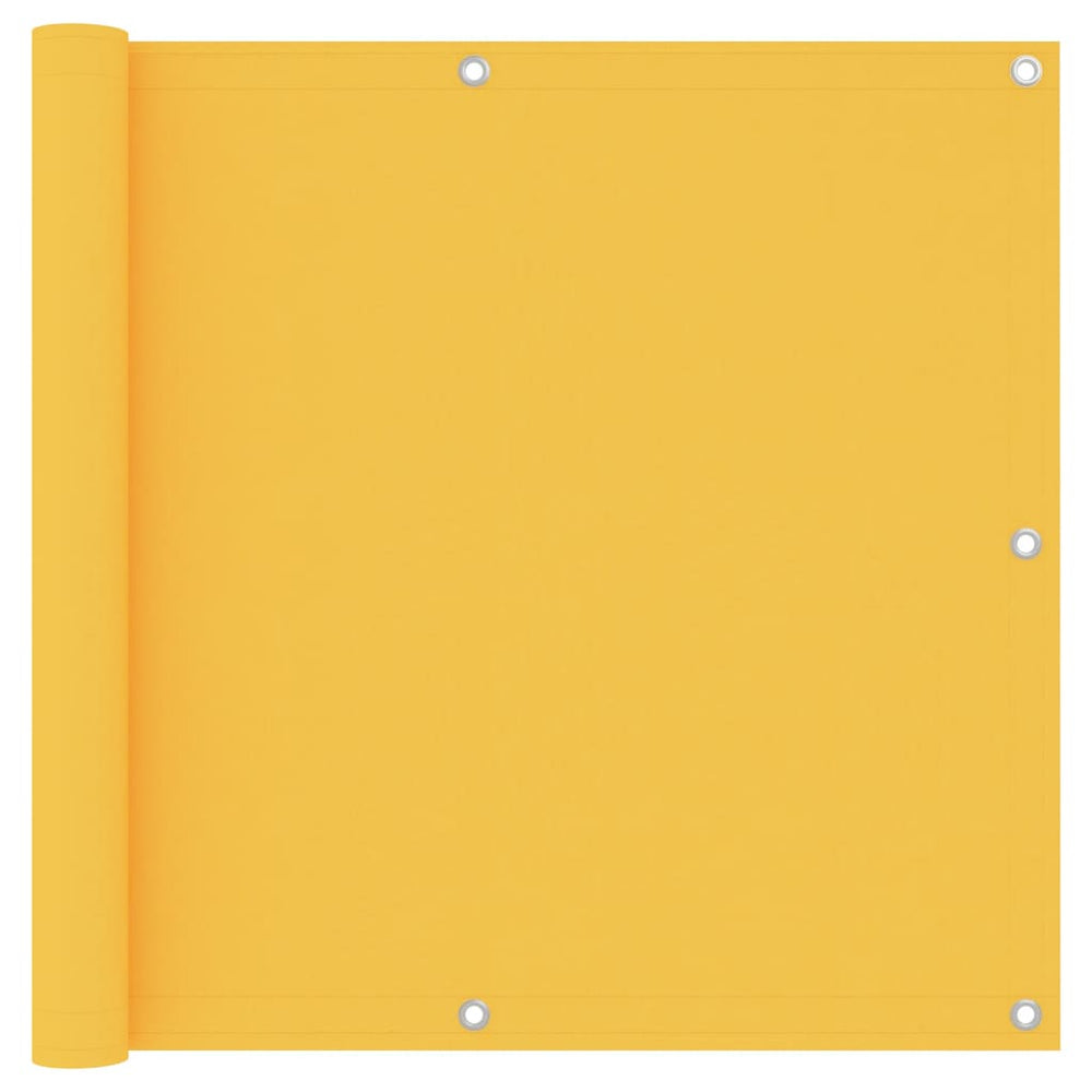 vidaXL Balcony Privacy Screen Yellow 90x300 cm Oxford Fabric