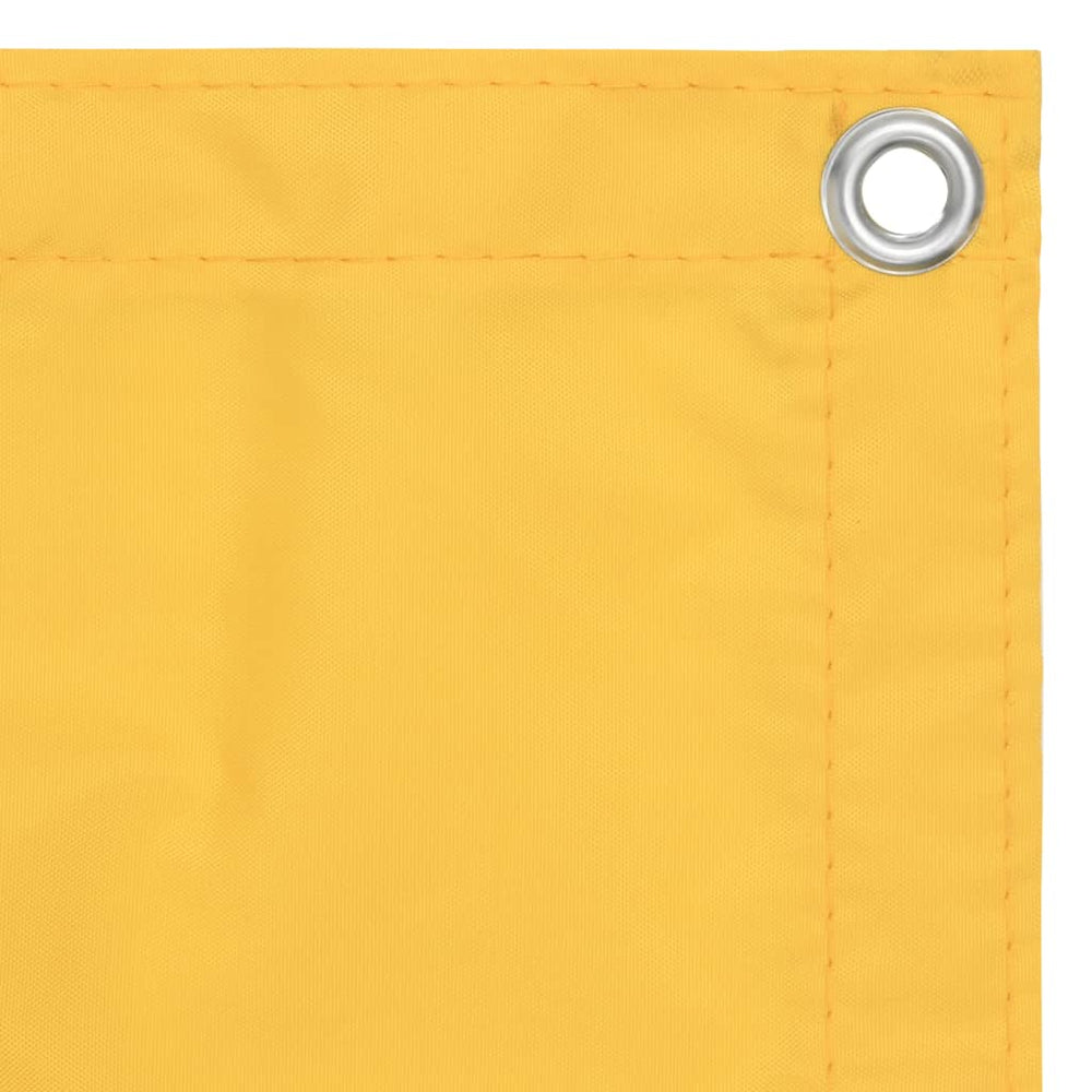 vidaXL Balcony Privacy Screen Yellow 90x400 cm Oxford Fabric