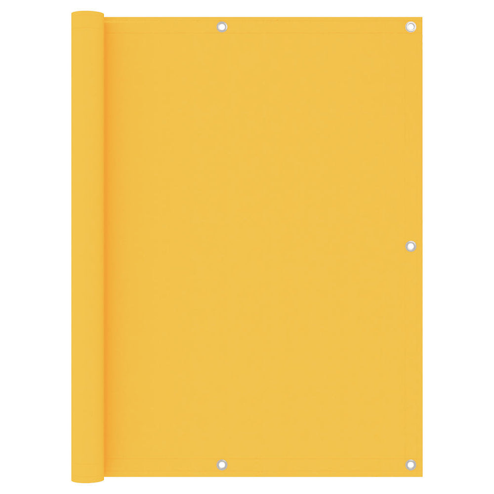 vidaXL Balcony Privacy Screen Yellow 120x300 cm Oxford Fabric