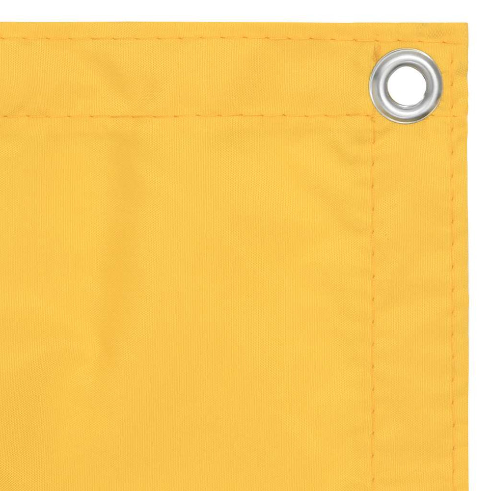 vidaXL Balcony Privacy Screen Yellow 120x300 cm Oxford Fabric