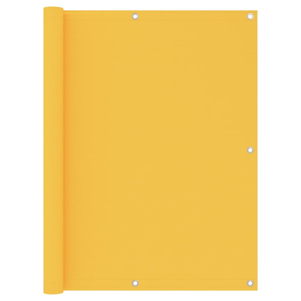 vidaXL Balcony Privacy Screen Yellow 120x400 cm Oxford Fabric