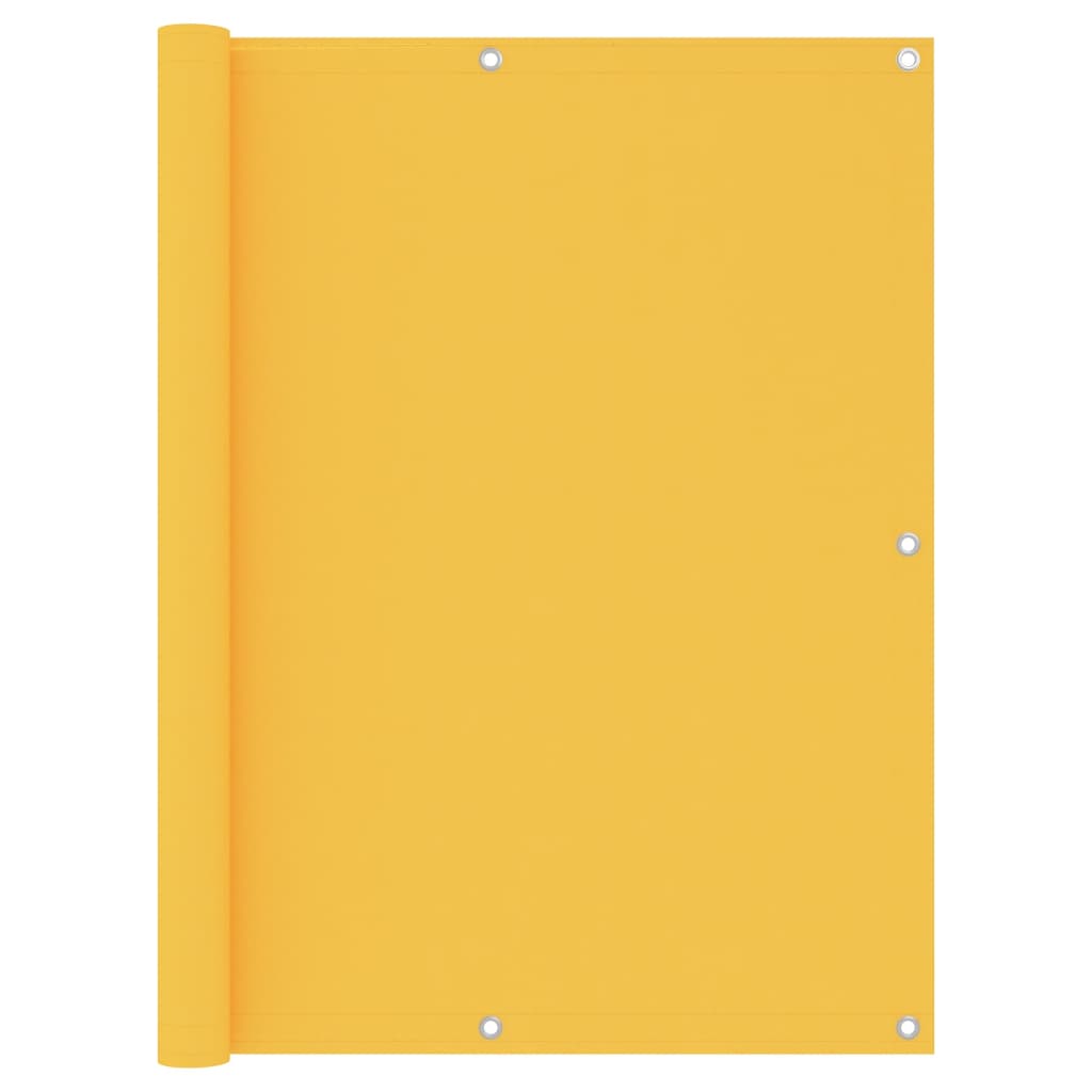 vidaXL Brise-vue de balcon jaune 120x400 cm tissu Oxford