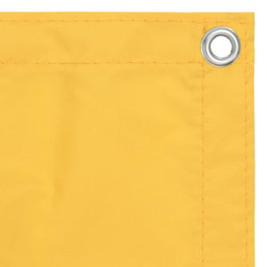 vidaXL Brise-vue de balcon jaune 120x400 cm tissu Oxford