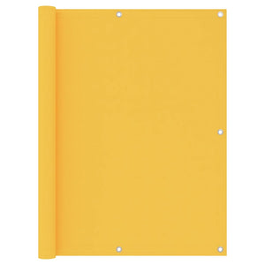 vidaXL Pare-vue de balcon jaune 120x600 cm en tissu Oxford