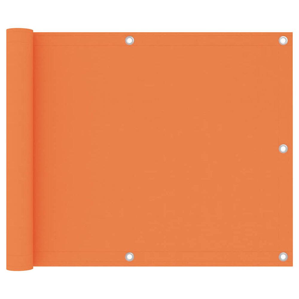 vidaXL Balcony Privacy Screen Orange 75x300 cm Oxford Fabric