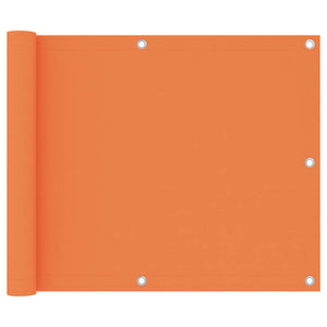 Balkon-Sichtschutz Orange 75x300 cm Oxford-Gewebe