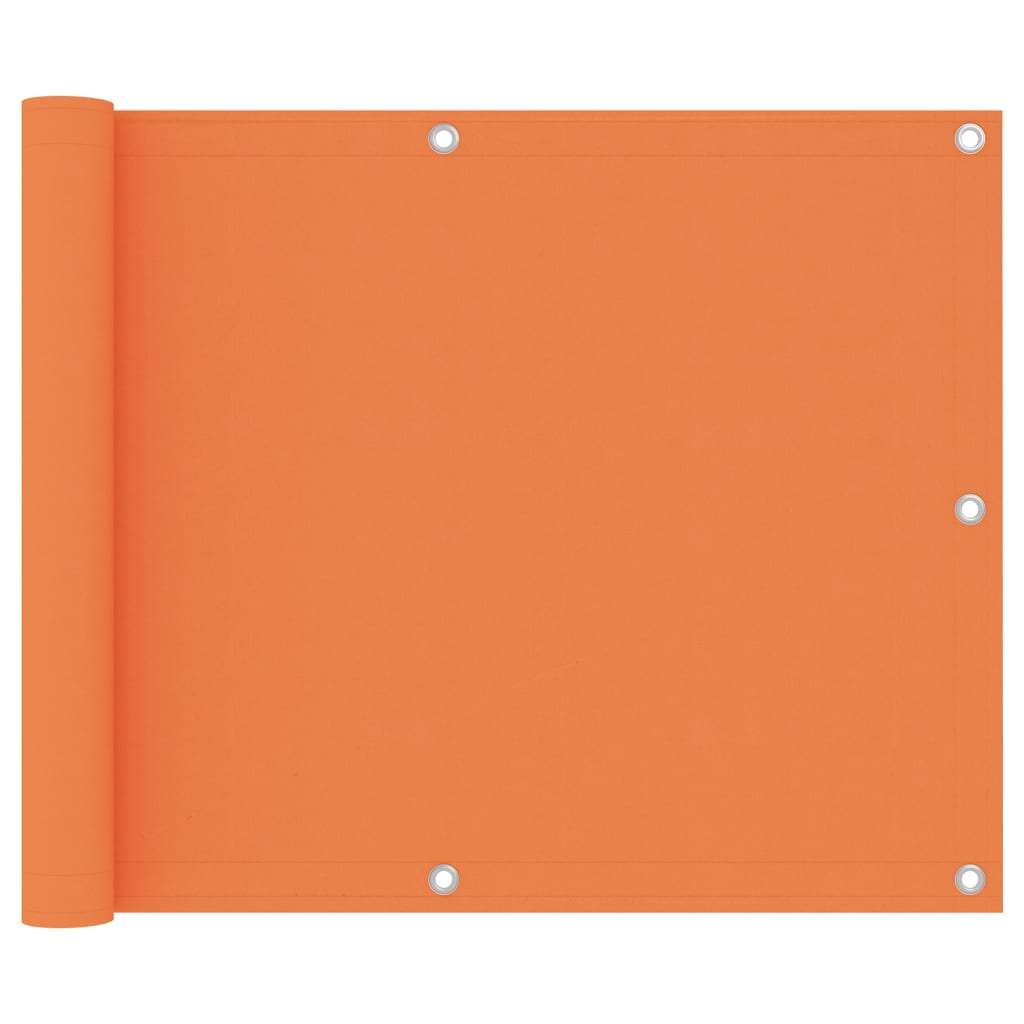Balkon-Sichtschutz Orange 75x400 cm Oxford-Gewebe