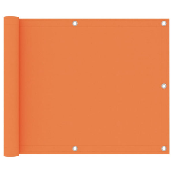 Balkon-Sichtschutz Orange 75x400 cm Oxford-Gewebe