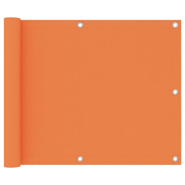 Balkon-Sichtschutz Orange 75x500 cm Oxford-Gewebe