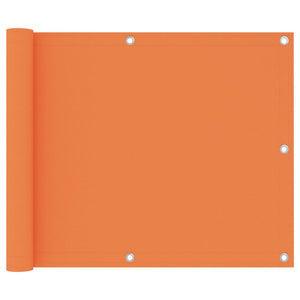 Balkon-Sichtschutz Orange 75x600 cm Oxford-Gewebe