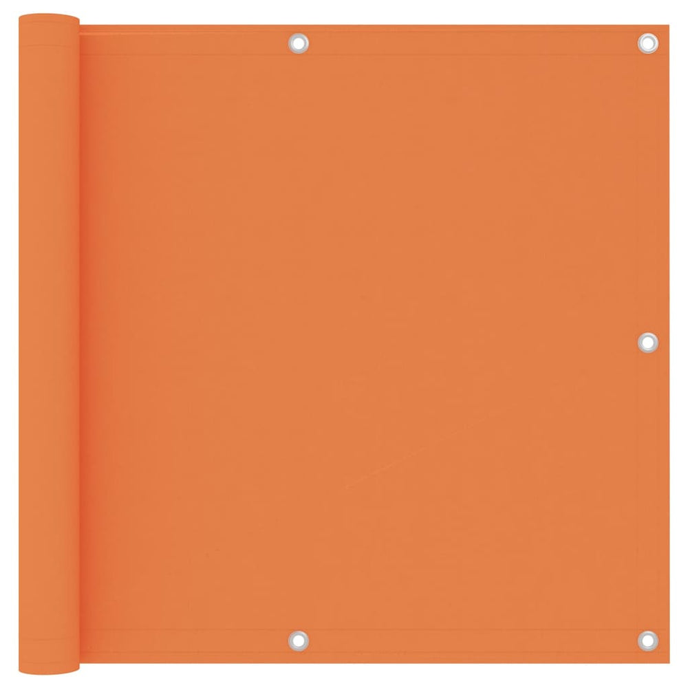 vidaXL Balcony Privacy Screen Orange 90x500 cm Oxford Fabric