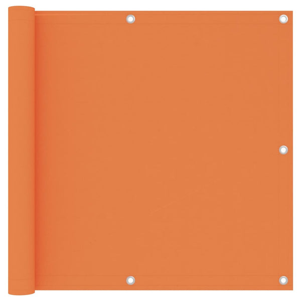 Balkon-Sichtschutz Orange 90x600 cm Oxford-Gewebe