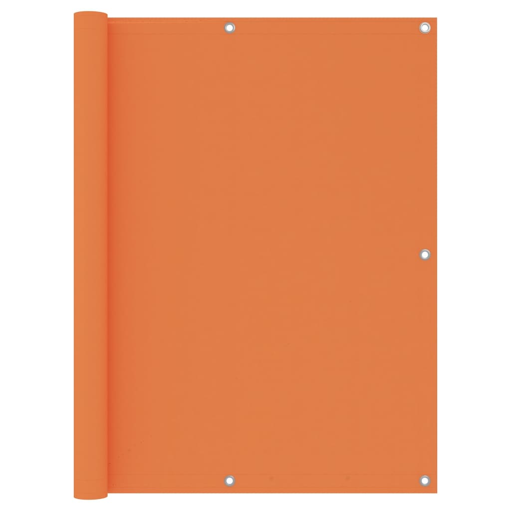 Balkon-Sichtschutz Orange 120x600 cm Oxford-Gewebe