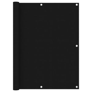 vidaXL Brise-vue de balcon noir 120x500 cm en tissu Oxford