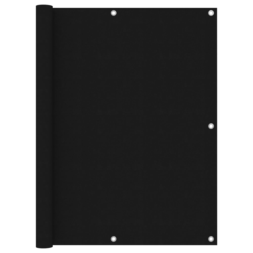 vidaXL Brise-vue de balcon noir 120x500 cm en tissu Oxford