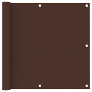 vidaXL Brise-vue de balcon marron 90x300 cm en tissu Oxford