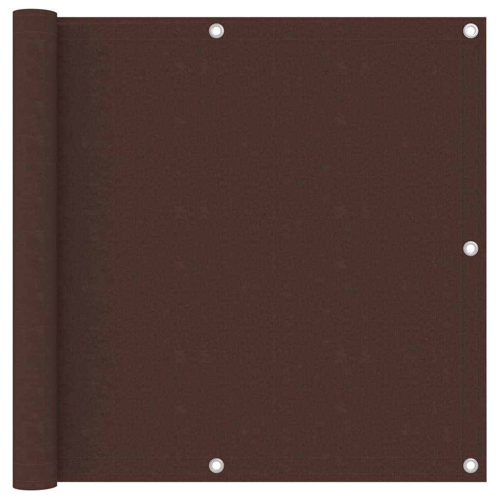 vidaXL Brise-vue de balcon marron 90x300 cm en tissu Oxford