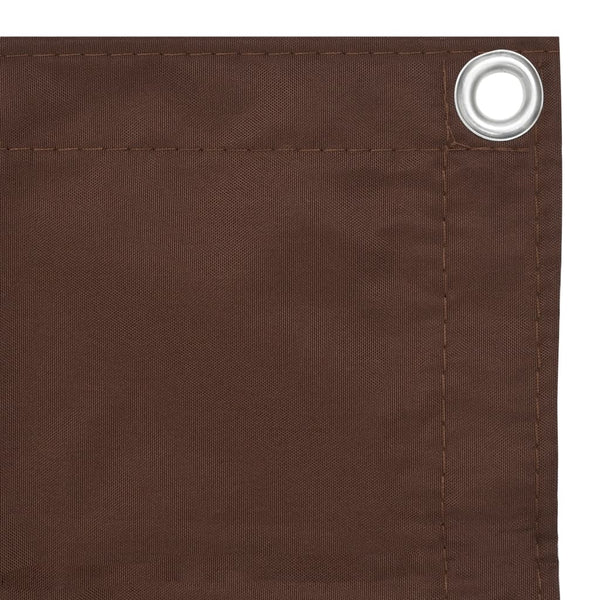 vidaXL Brise-vue de balcon marron 90x300 cm en tissu Oxford
