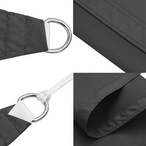 Sonnensegel Oxford-Gewebe Rechteckig 2,5x4 m Anthrazit