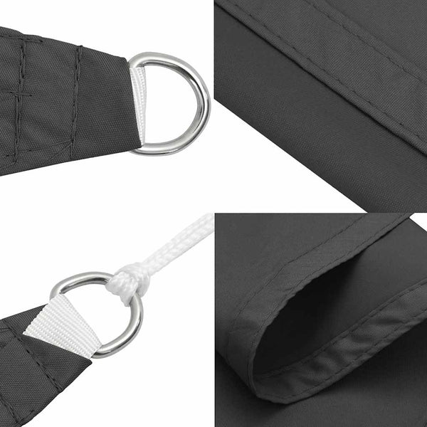 Sonnensegel Oxford-Gewebe Rechteckig 2,5x4 m Anthrazit