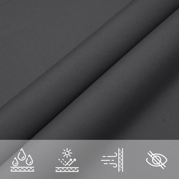 vidaXL Voile d'ombrage Tissu Oxford Rectangulaire 3x4,5 m Anthracite