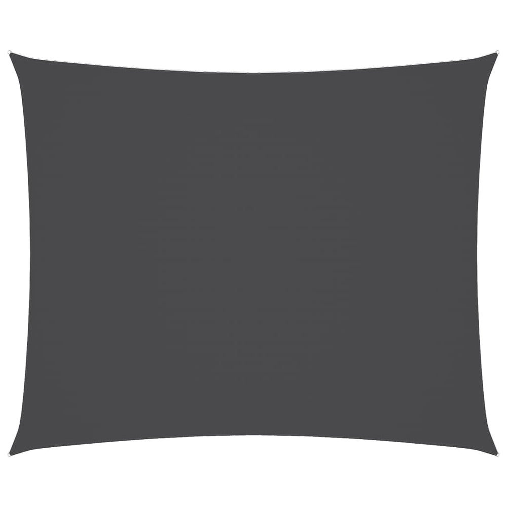 vidaXL Rectangular Oxford Fabric Sun Shade Sail 5x6 m Anthracite
