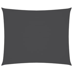 Sonnensegel Oxford-Gewebe Rechteckig 5x6 m Anthrazit