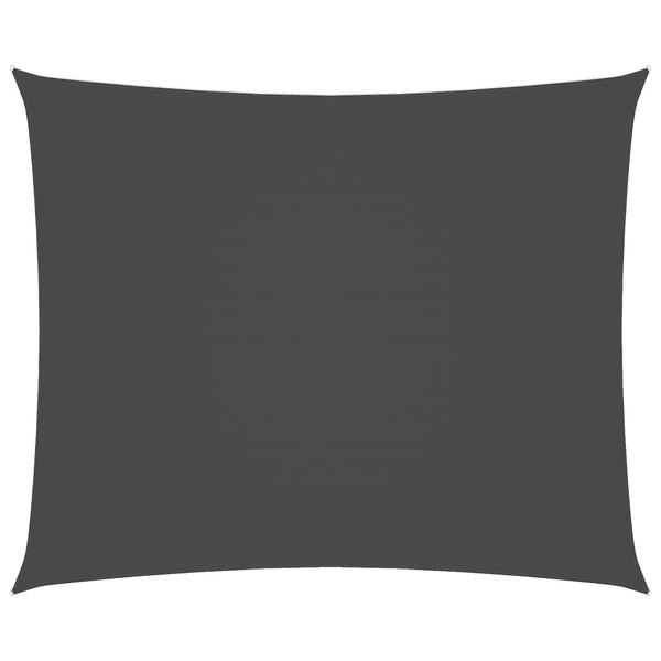 Sonnensegel Oxford-Gewebe Rechteckig 5x6 m Anthrazit