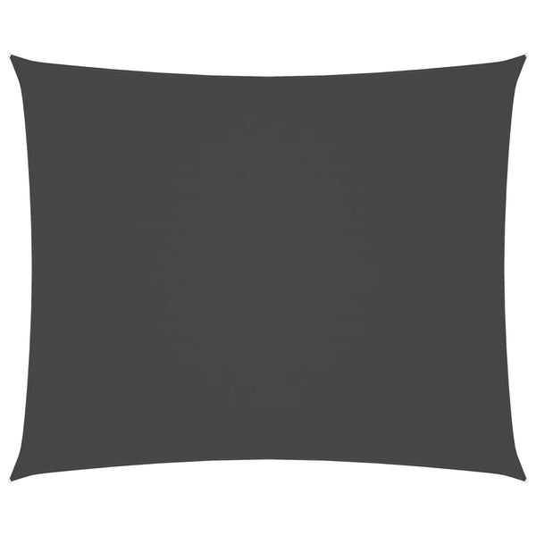 Sonnensegel Oxford-Gewebe Rechteckig 6x7 m Anthrazit
