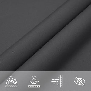 Sonnensegel Oxford-Gewebe Dreieckig 5x6x6 m Anthrazit