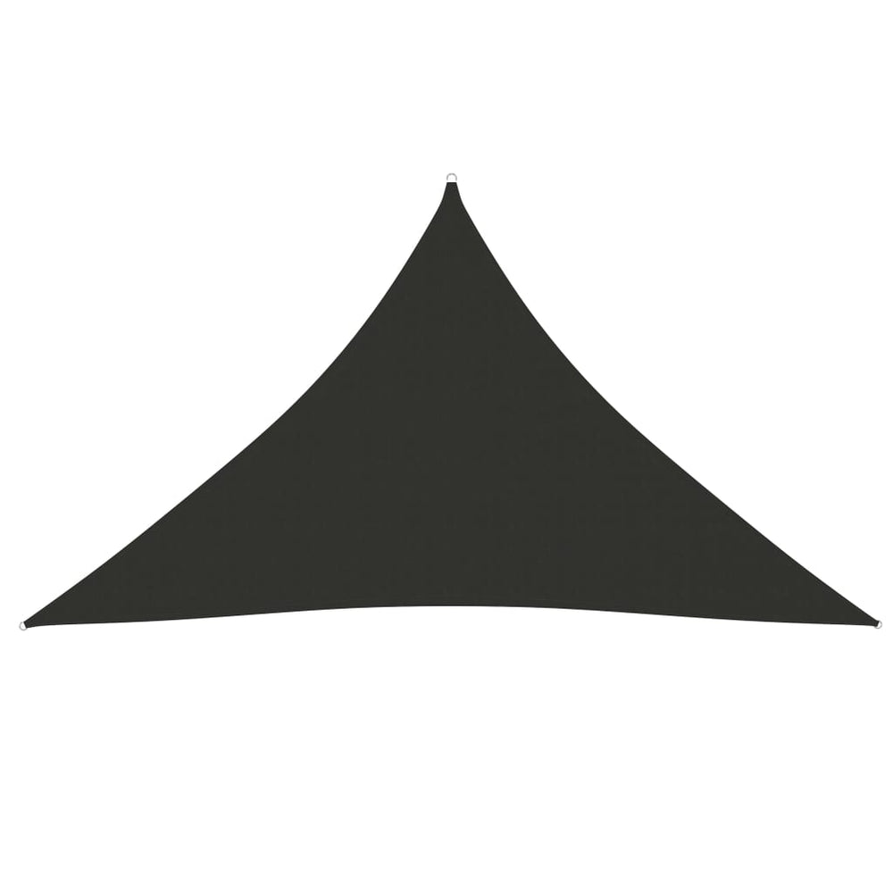 vidaXL Sun Shade Sail Oxford Fabric Triangular 5x5x6 m Anthracite