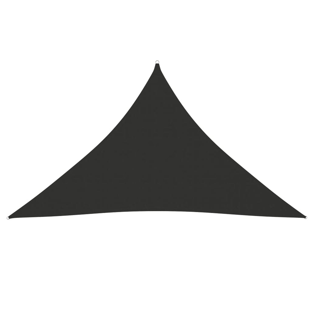 vidaXL Sun Shade Sail Oxford Fabric Triangular 5x5x6 m Anthracite