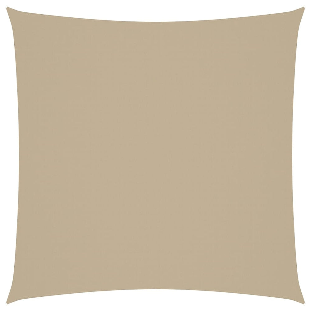 vidaXL Sun Shade Sail Oxford Fabric Square 5x5 m Beige