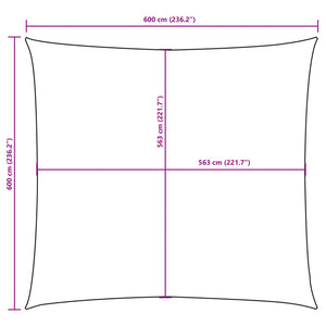 Sonnensegel Oxford-Gewebe Quadratisch 6x6 m Beige